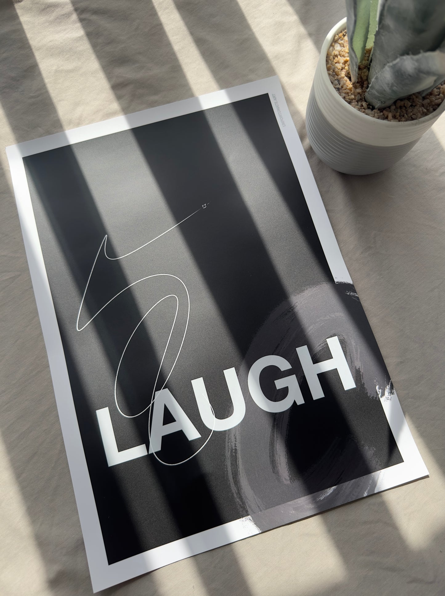 LAUGH Print - Black Edition.