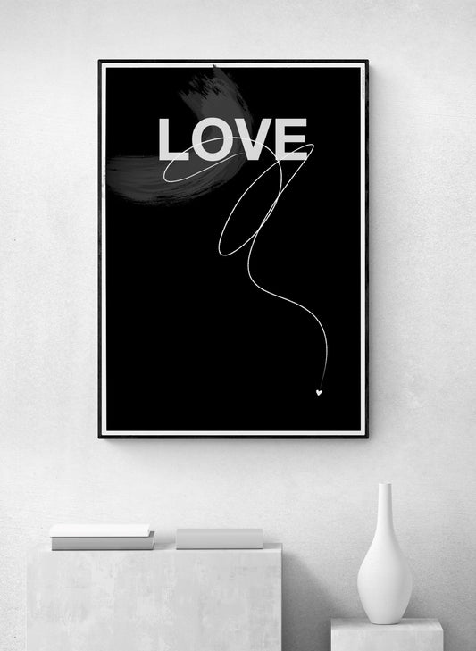 LOVE Print - Black Edition.